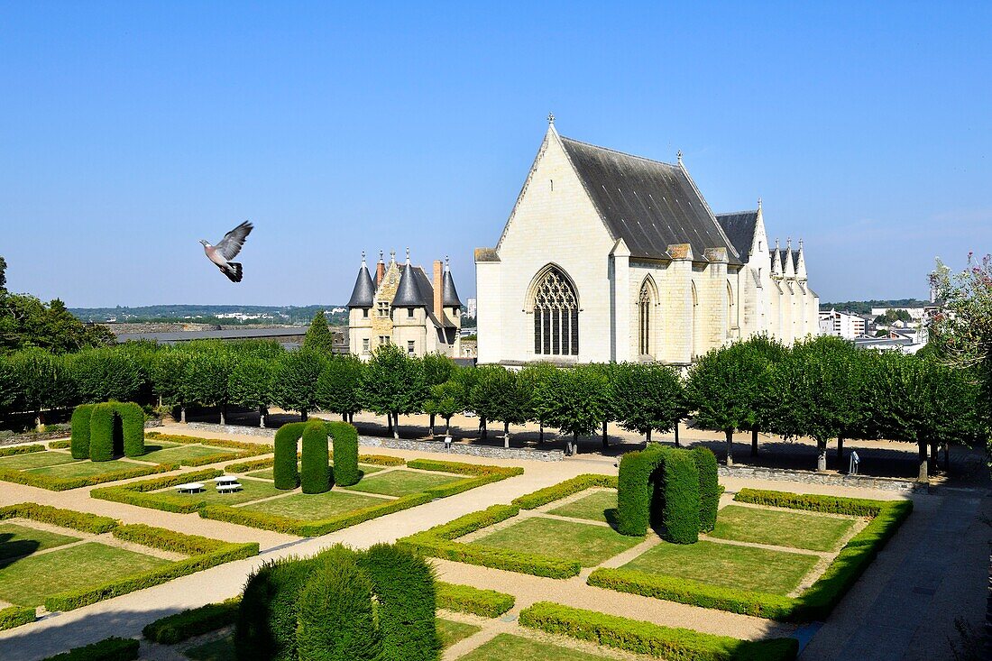 Frankreich,Maine et Loire,Angers,das Schloss der Herzöge von Anjou erbaut von Saint Louis,Kapelle und Königshaus