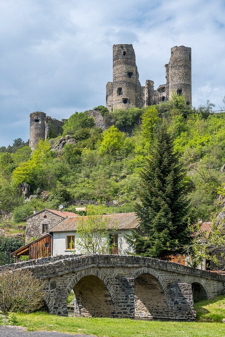 Frankreich,Haute Loire,Schloss Domeyrat