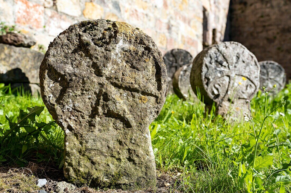 France,Pyrenees Atlantiques,Basque country,Haute Soule valley,Sainte Engrace,the Romanesque church of the same name,founded in 1085 by the abbey of Leyre in Navarre