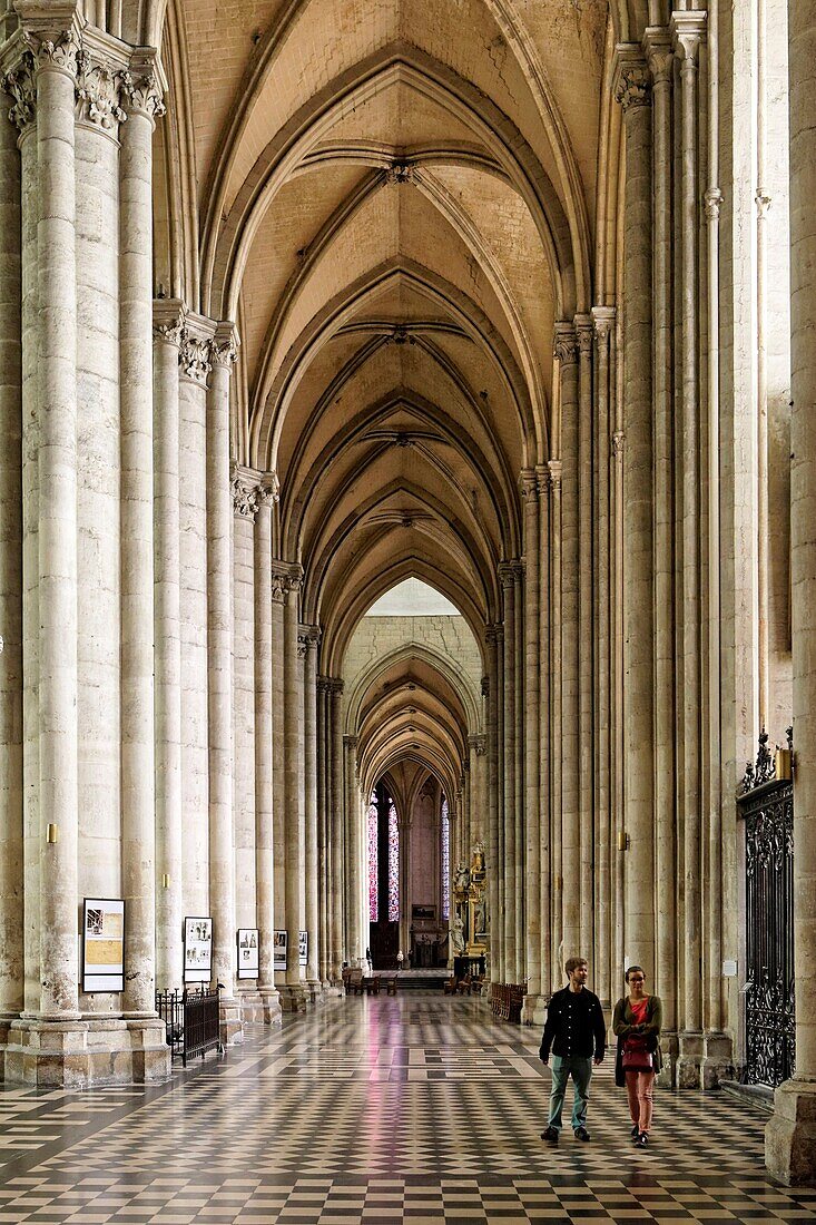 Frankreich,Somme,Amiens,Kathedrale Notre-Dame,Juwel der gotischen Kunst, von der UNESCO zum Weltkulturerbe erklärt