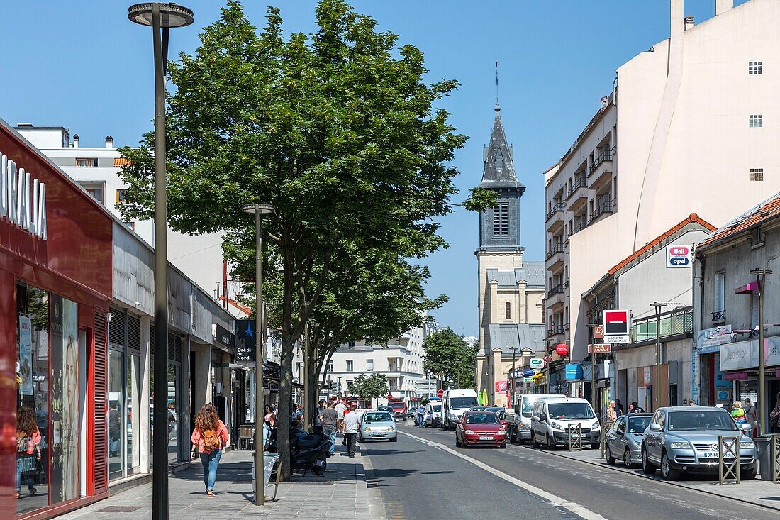 Frankreich,Seine Saint Denis,Rosny sous Bois,Rue du General Gallieni