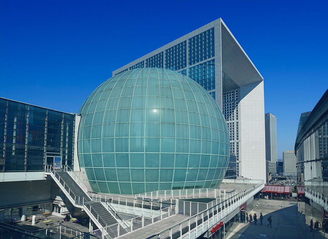 La France,Hauts-de-Seine (92),La Défense,the Grande Arche de la Défense and the dome
