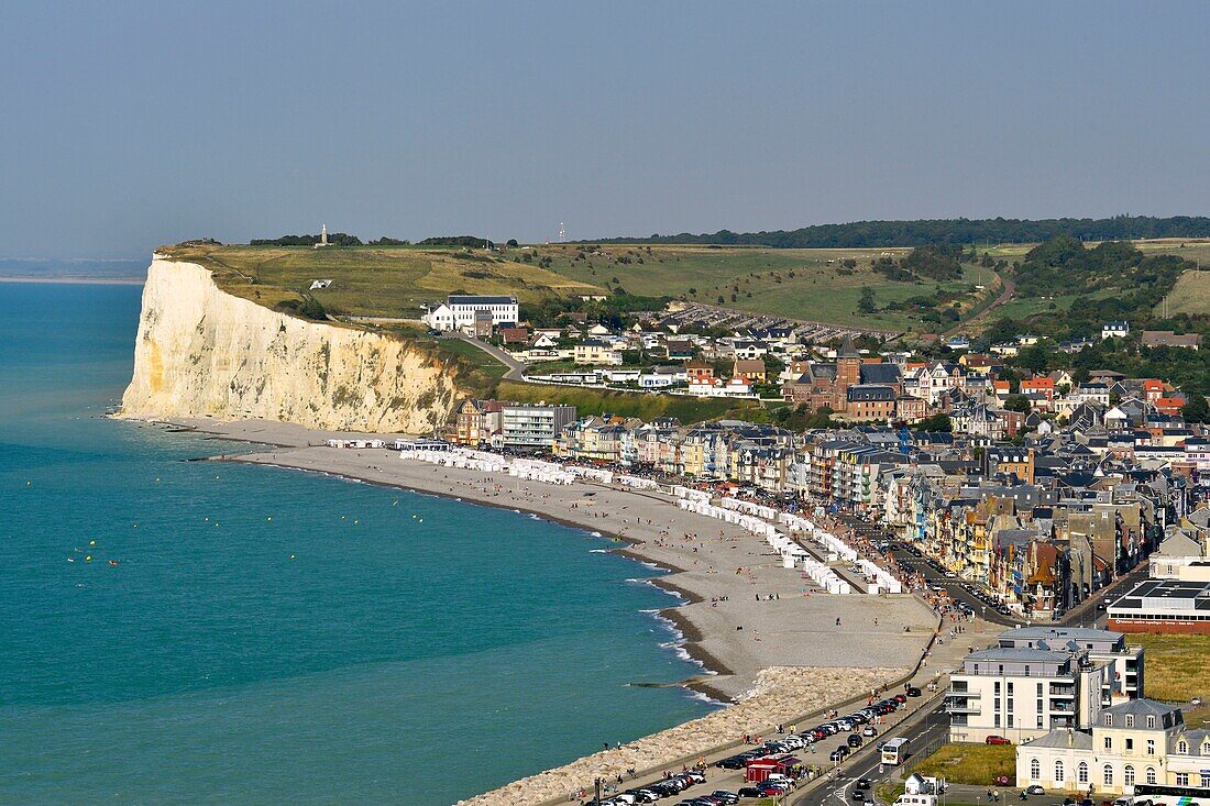 France,Somme,Mers les Bains,searesort on the shores of the Channel