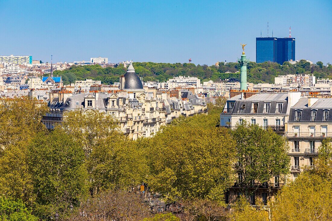 Frankreich,Paris,die Säule der Bastille und die Mercurial-Türme