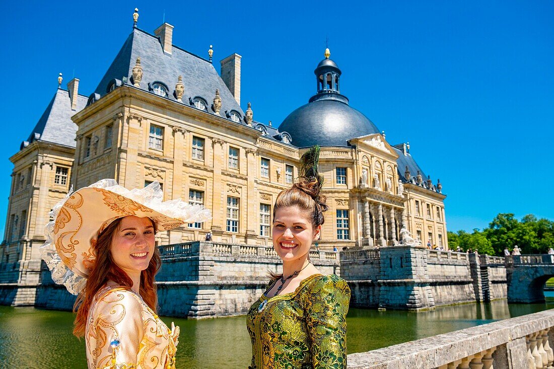 France,Seine et Marne,Maincy,the castle of Vaux-le-Vicomte,15th Grand Siecle Day : costume day of the 17th century