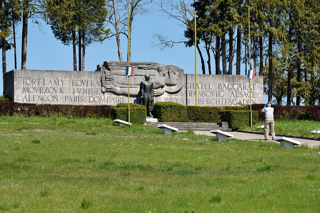 France,Vosges,Dompaire,memorial of the battle of tanks of the 2nd Db of Gal Leclerc which took place from 12 to 15 September 1944