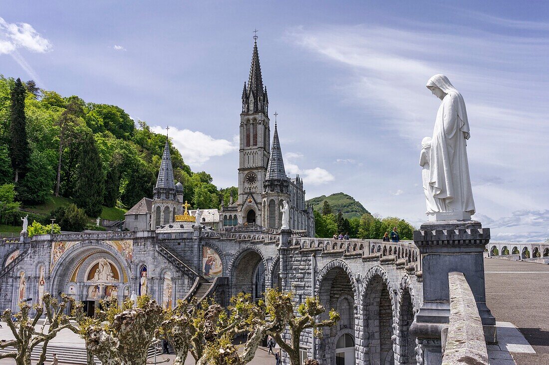 Frankreich,Hautes Pyrenees,Lourdes,Wallfahrtskirche Unserer Lieben Frau von Lourdes,Basilika der Unbefleckten Empfängnis