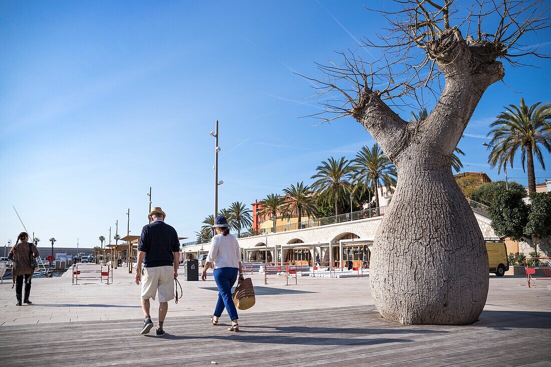 Frankreich,Alpes-Maritimes,Menton,der Hafen,Promenade de la Mer