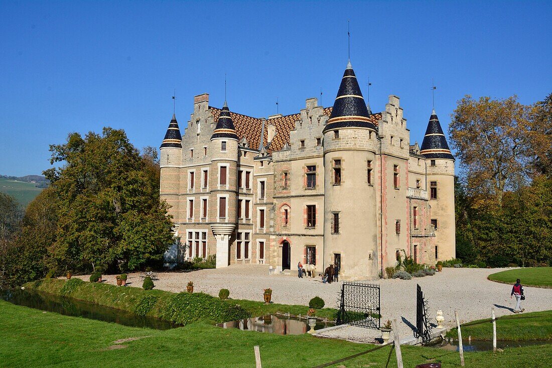 Frankreich,Isere,Chabons,das Schloss von Pupetieres erbaut von Viollet le Duc