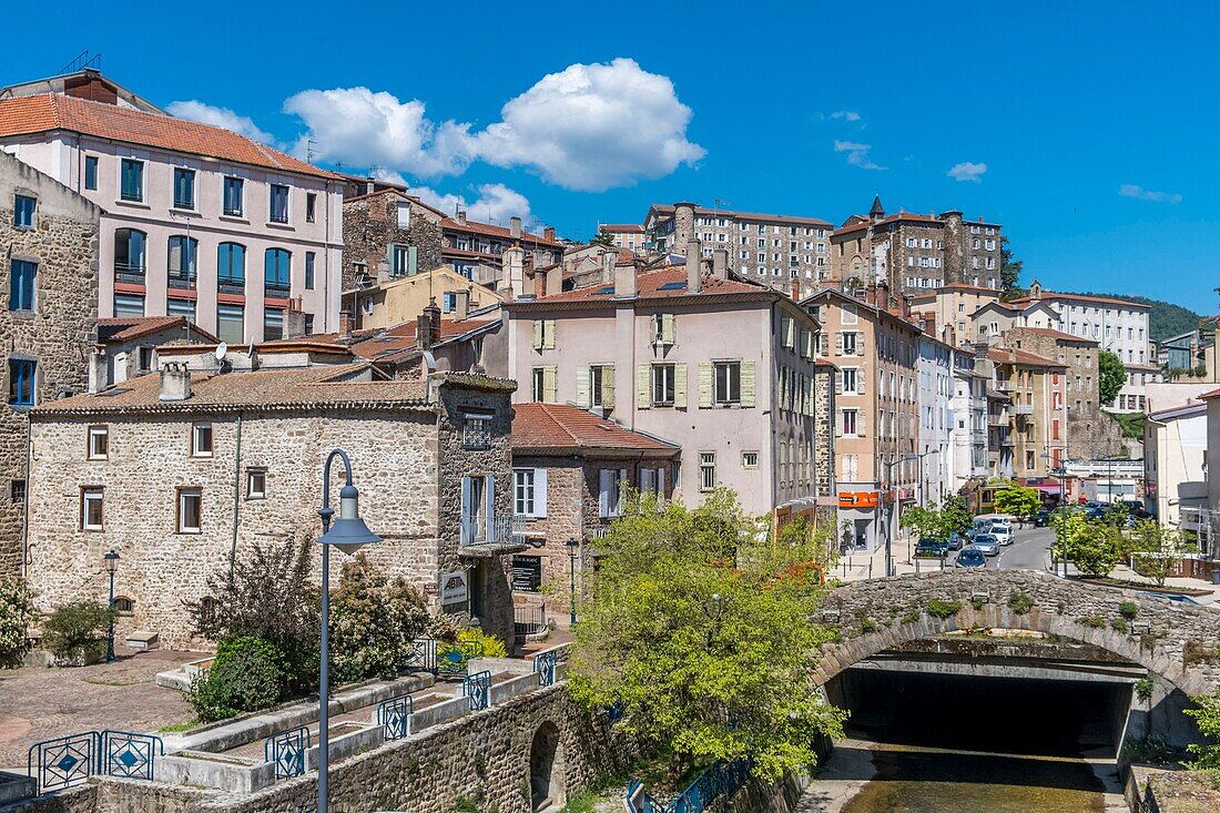 France,Ardeche,Annonay,14th century Valgelas bridge