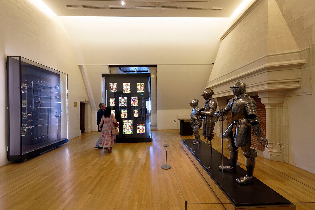 Frankreich,Cote d'Or,Dijon,von der UNESCO zum Weltkulturerbe erklärtes Gebiet,Musee des Beaux Arts (Museum der Schönen Künste) im ehemaligen Palast der Herzöge von Burgund,Waffen- und Rüstungssaal