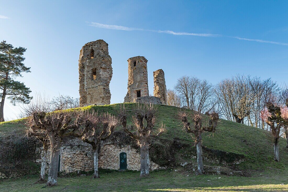 Frankreich,Yvelines (78),Montfort-l'Amaury,befestigte Burg aus dem 12.