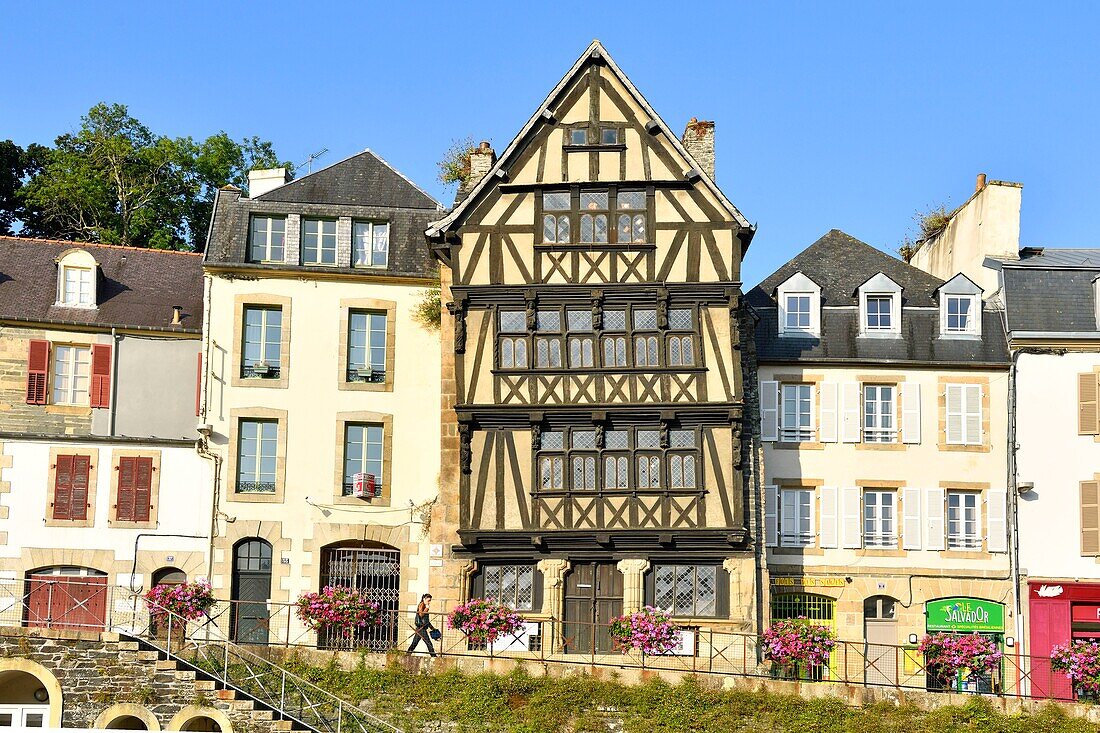 Frankreich,Finistere,Morlaix,place Allende,Haus der Königin Anne,Fachwerkhaus aus dem 16.