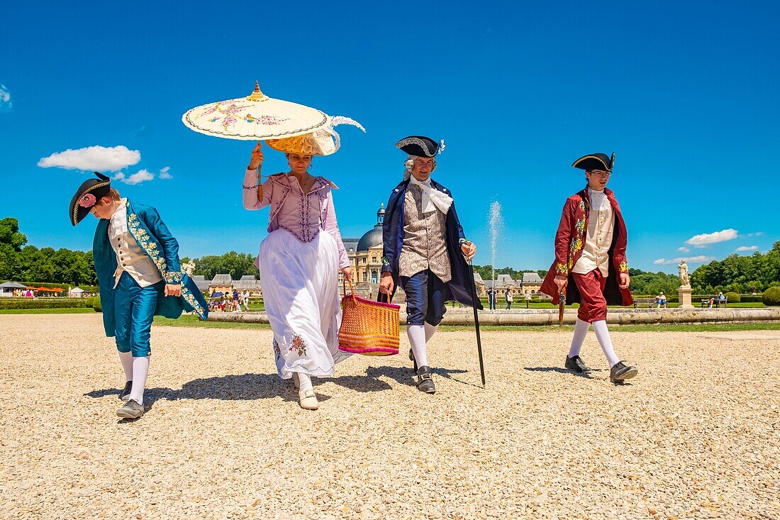 France,Seine et Marne,Maincy,the castle of Vaux-le-Vicomte,15th Grand Siecle Day : costume day of the 17th century