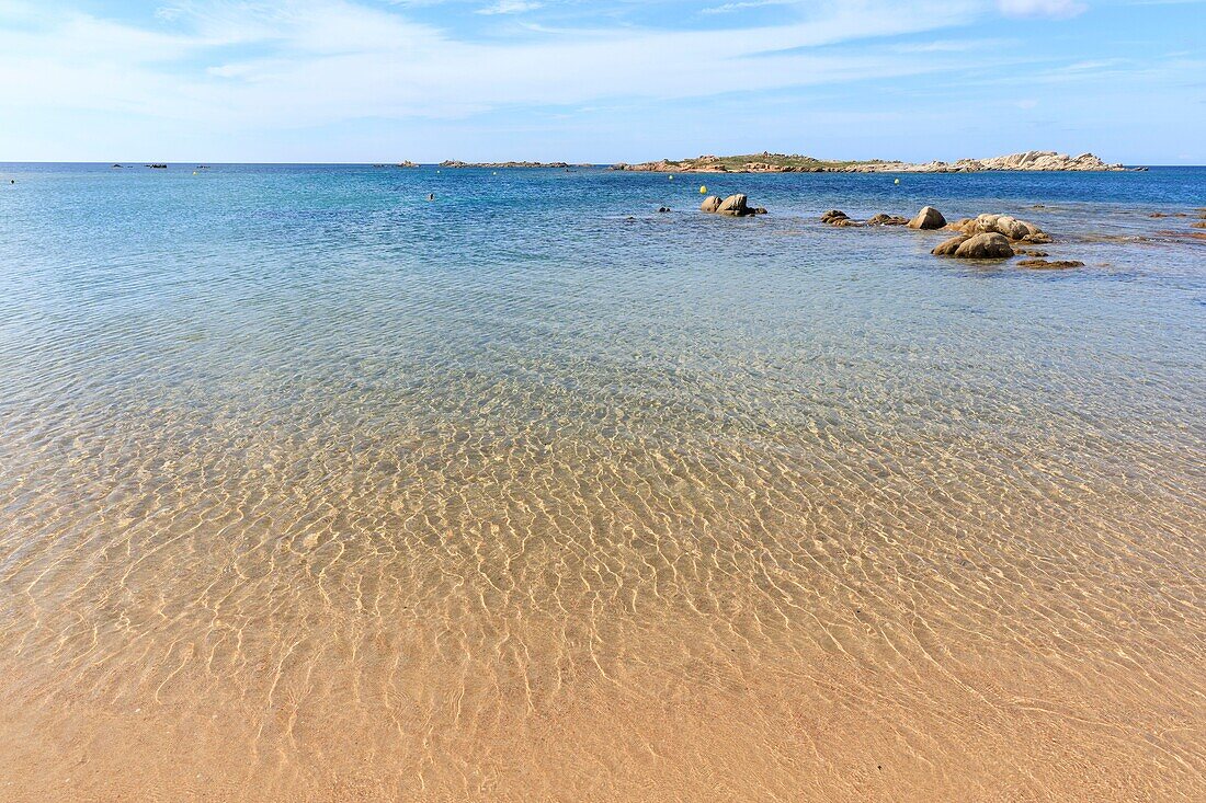France,Corse du Sud,Freto,Bonifacio,Gulf of Ventilegne,Tonnara beach