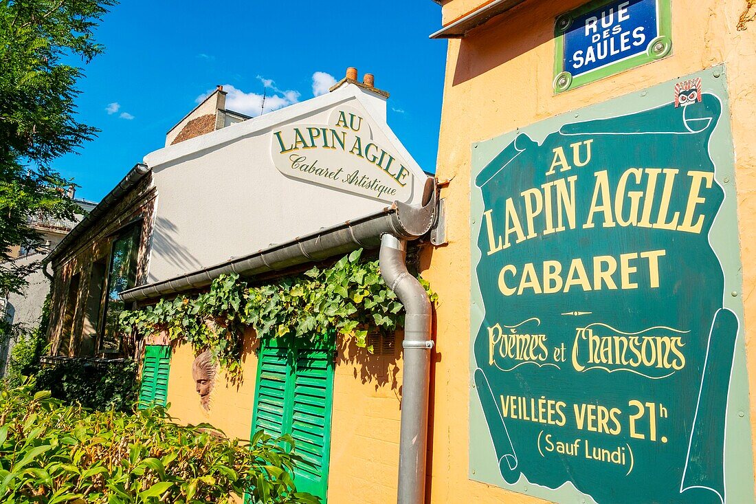France,Paris,the Butte Montmartre,the cabaret at the Lapin Agile