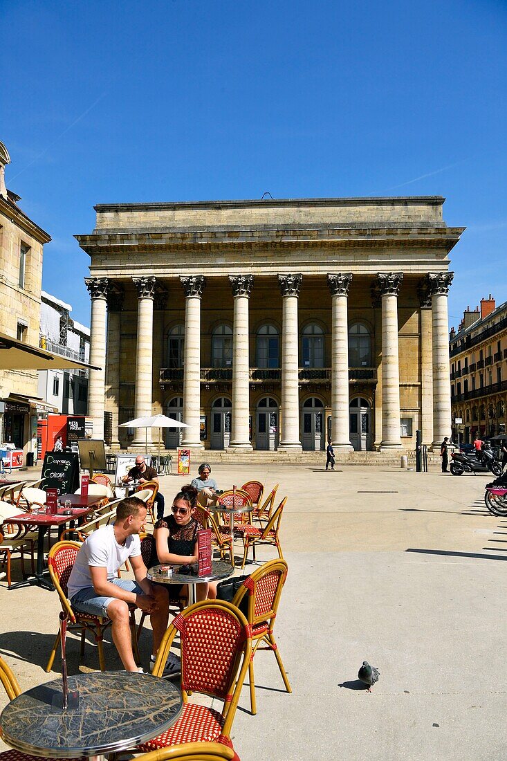 Frankreich,Cote d'Or,Dijon,von der UNESCO zum Weltkulturerbe erklärtes Gebiet,Place du Theatre,das Theater