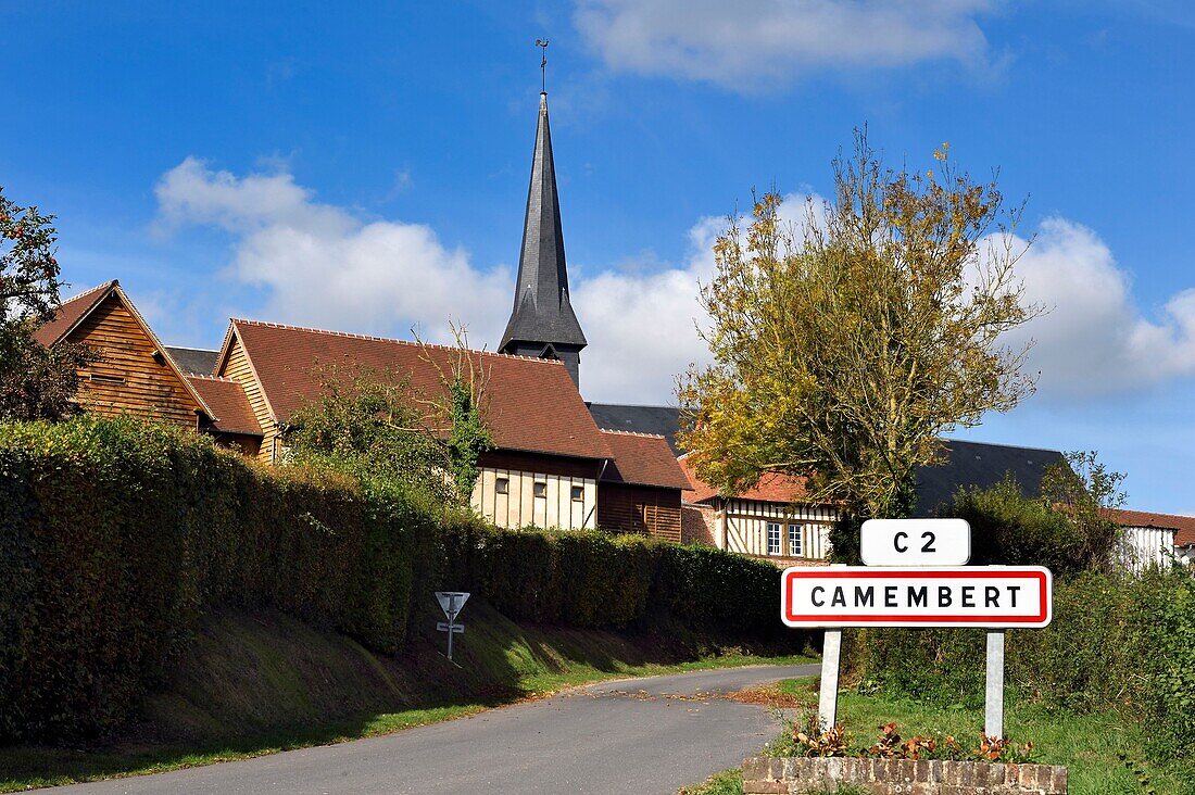 Frankreich,Orne,Pays d'Auge,Dorf de Camembert