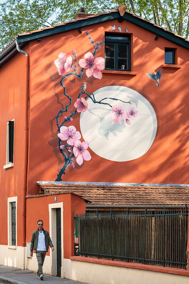 France,Rhone,Villeurbanne,Chateau Gaillard district,Flachet street,Le Jardin du Pré Fleuri French-Asian restaurant