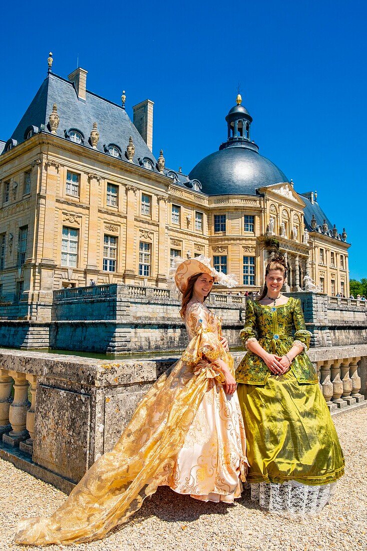Frankreich,Seine-et-Marne,Maincy,Schloss von Vaux-le-Vicomte,Tag des 15. Grand Siecle : Kostümtag des 17.