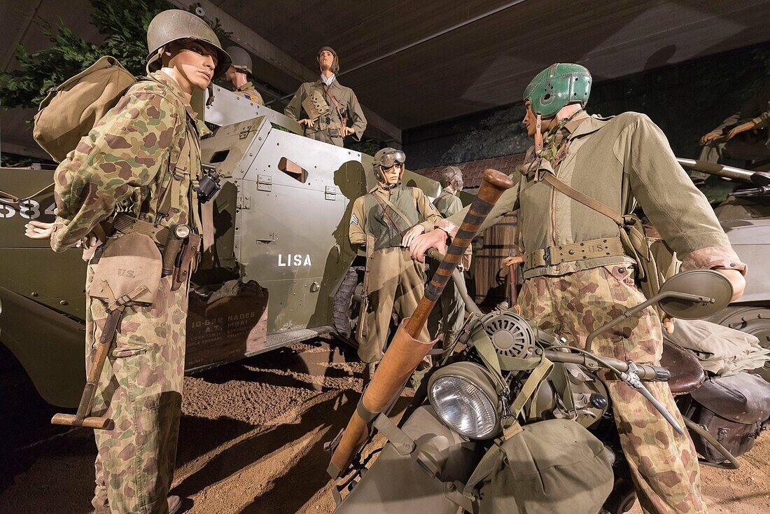 Frankreich,Manche,Cotentin,La Fourchette,Normandy Victory Museum,Diorama der amerikanischen Armee im Zweiten Weltkrieg