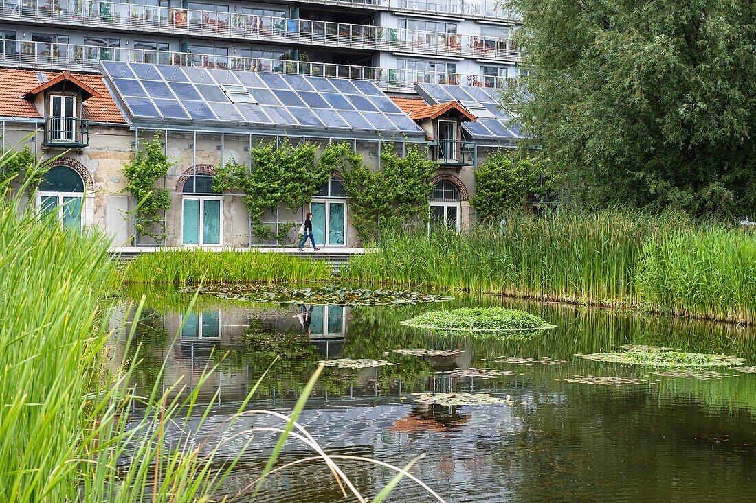 Frankreich,Paris,entlang des GR® Paris 2024 (oder GR75),Fernwanderweg zur Unterstützung der Pariser Bewerbung für die Olympischen Spiele 2024,Stadtteil Batignolles,Clichy-Batignolles - Martin-Luther-King-Park