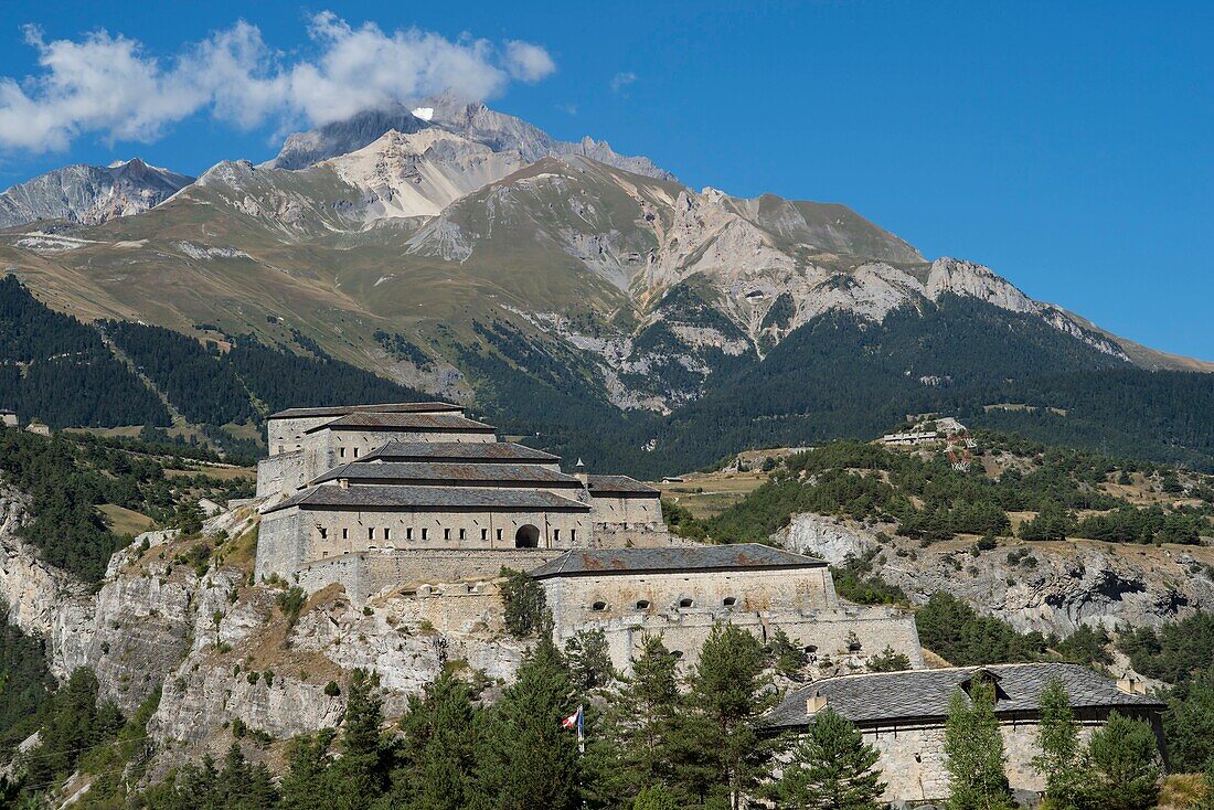 Frankreich,Savoie,Haute Maurienne,Nationalpark,Aussois,die Festungen von Esseillon Victor Emmanuel sind online verfügbar, um das Tal und den Parrachee-Zahn zu verteidigen