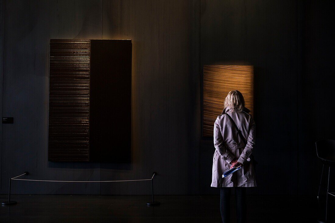 France,Aveyron,Rodez,the Soulages (1919-2022) Museum,designed by the Catalan architects RCR associated with Passelac & Roques