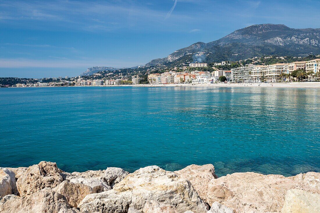 France,Alpes-Maritimes,Menton,the Bay of the Soleil