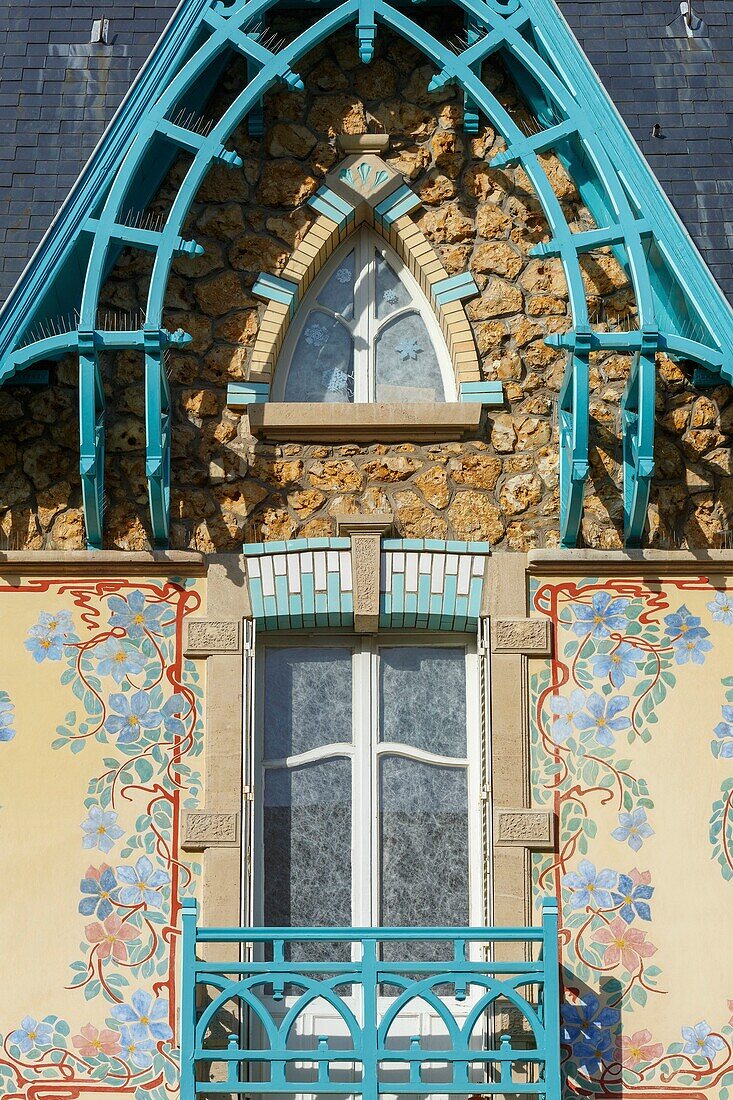 Frankreich,Meurthe et Moselle,Nancy,Villa Les Glycines im Jugendstil in der Rue Felix Faure,Architekt Cesar Pain (1904)