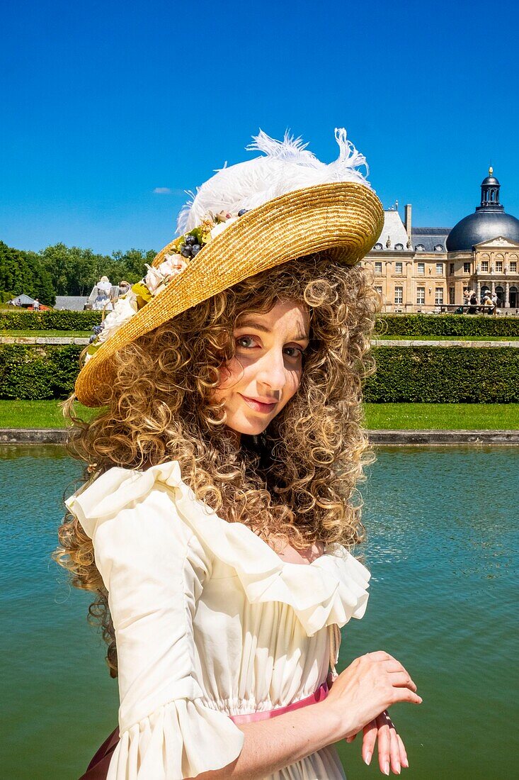 France,Seine et Marne,Maincy,the castle of Vaux-le-Vicomte,15th Grand Siecle Day : costume day of the 17th century