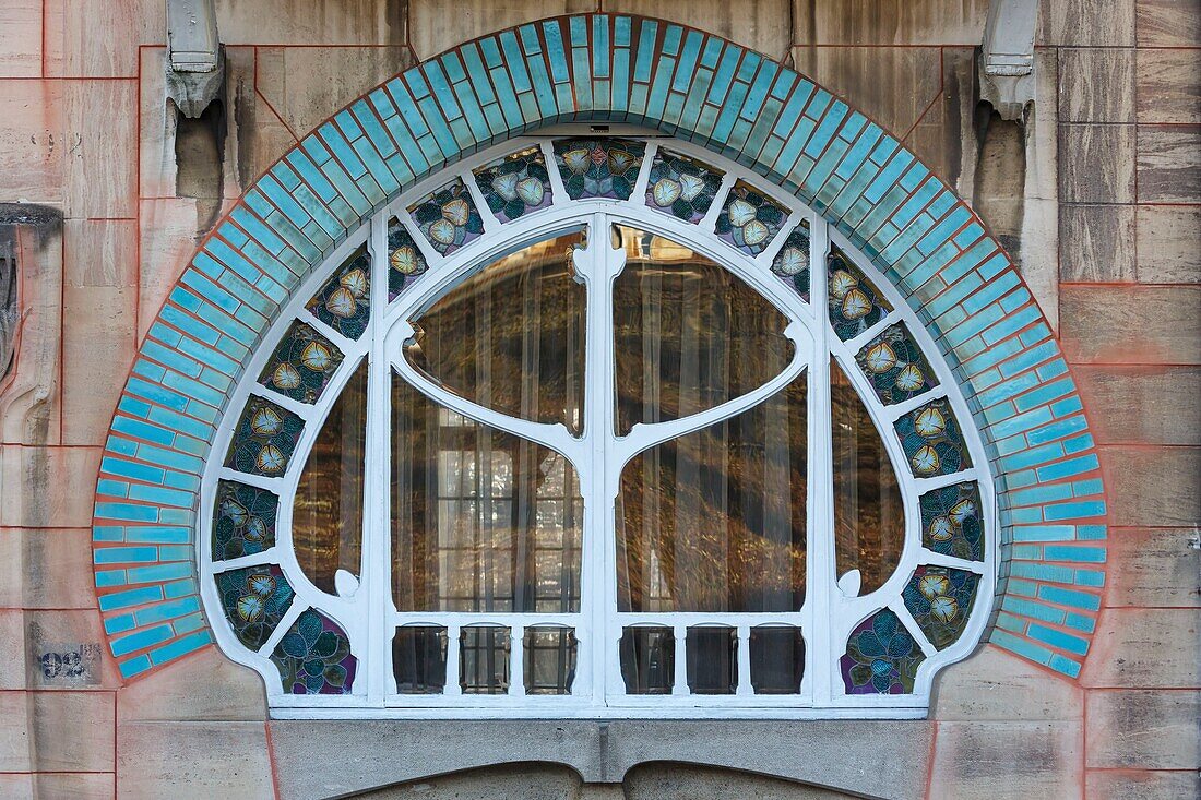 France,Meurthe et Moselle,Nancy,Art Nouveau Huot house by architect Emile Andre in Quai Claude Le Lorrain