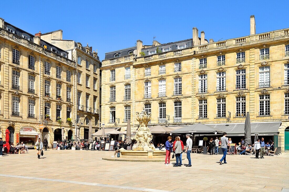 Frankreich,Gironde,Bordeaux,von der UNESCO zum Weltkulturerbe erklärtes Gebiet,Stadtteil Saint Pierre,place du Parlement