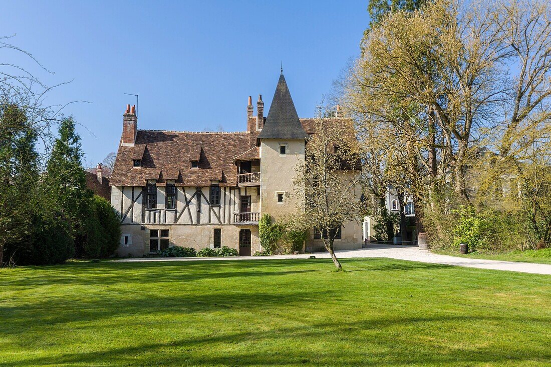 France,Indre et Loire,Loire valley listed as World Heritage by UNESCO,Amboise,Castle Clos Lucé,last home of Leonardo da Vinci,Le Prieure hostel