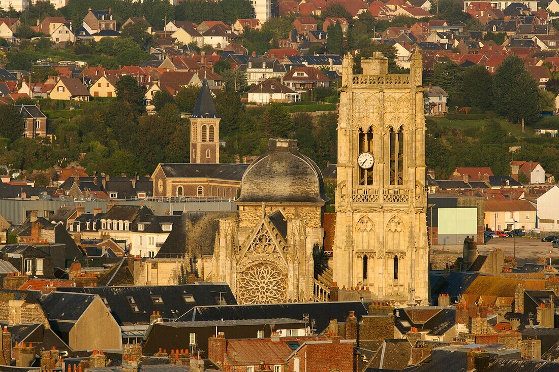 Frankreich,Seine Maritime,Pays de Caux,Cote d'Albatre,Dieppe,Kirche Saint Jacques aus dem 13.