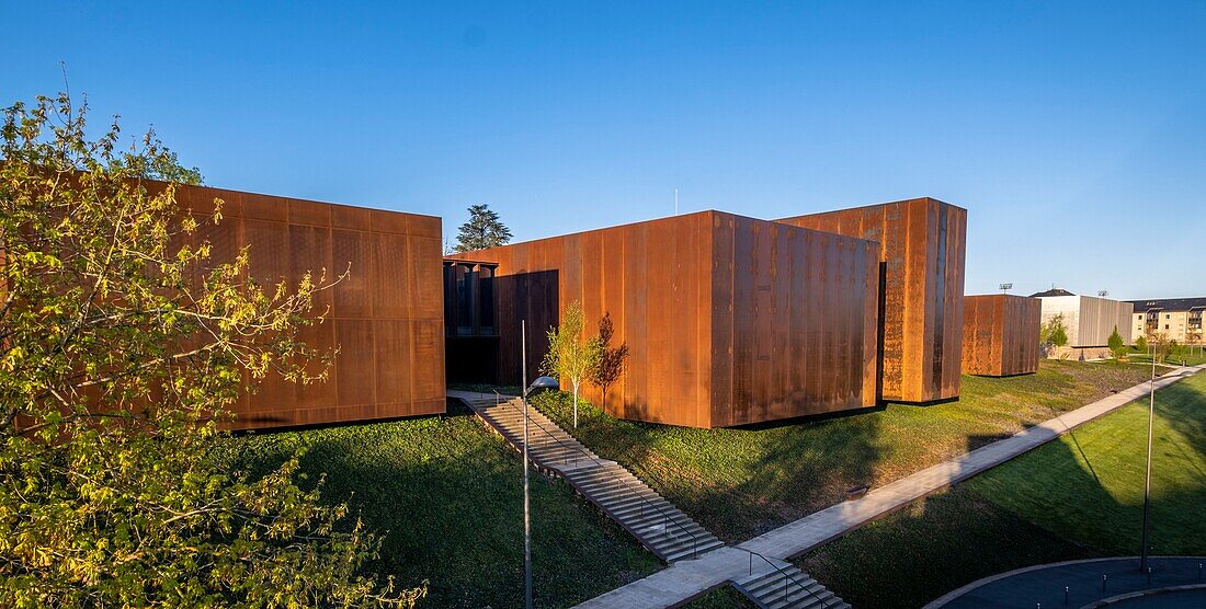 France,Aveyron,Rodez,the Soulages Museum,designed by the Catalan architects RCR associated with Passelac & Roques