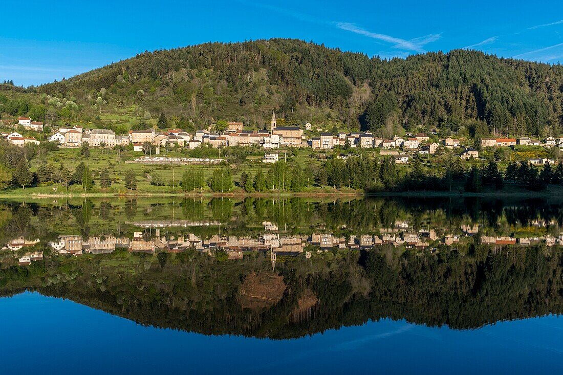 France,Ardeche,Parc Naturel Regional des Monts d'Ardeche (Regional natural reserve of the Mounts of Ardeche),Saint Martial village,Vivarais,Sucs area