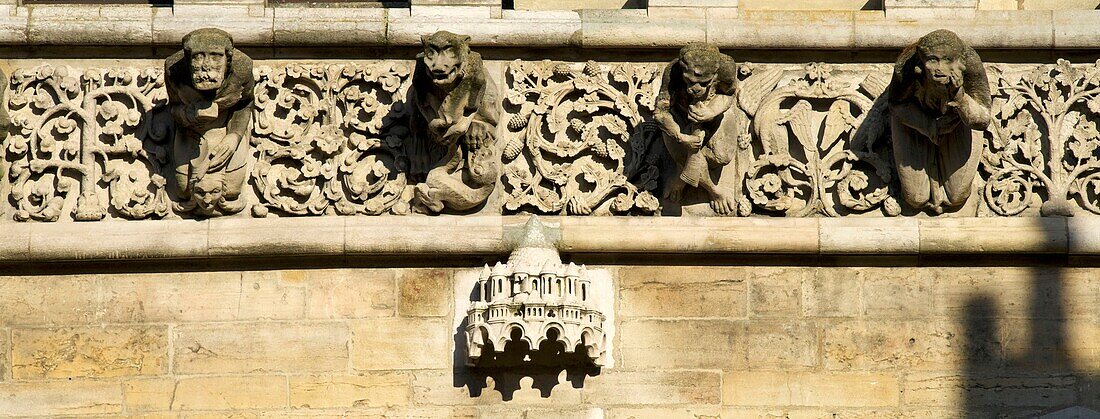 Frankreich,Cote d'Or,Dijon,von der UNESCO zum Weltkulturerbe erklärtes Gebiet,Kirche Notre Dame,Wasserspeier
