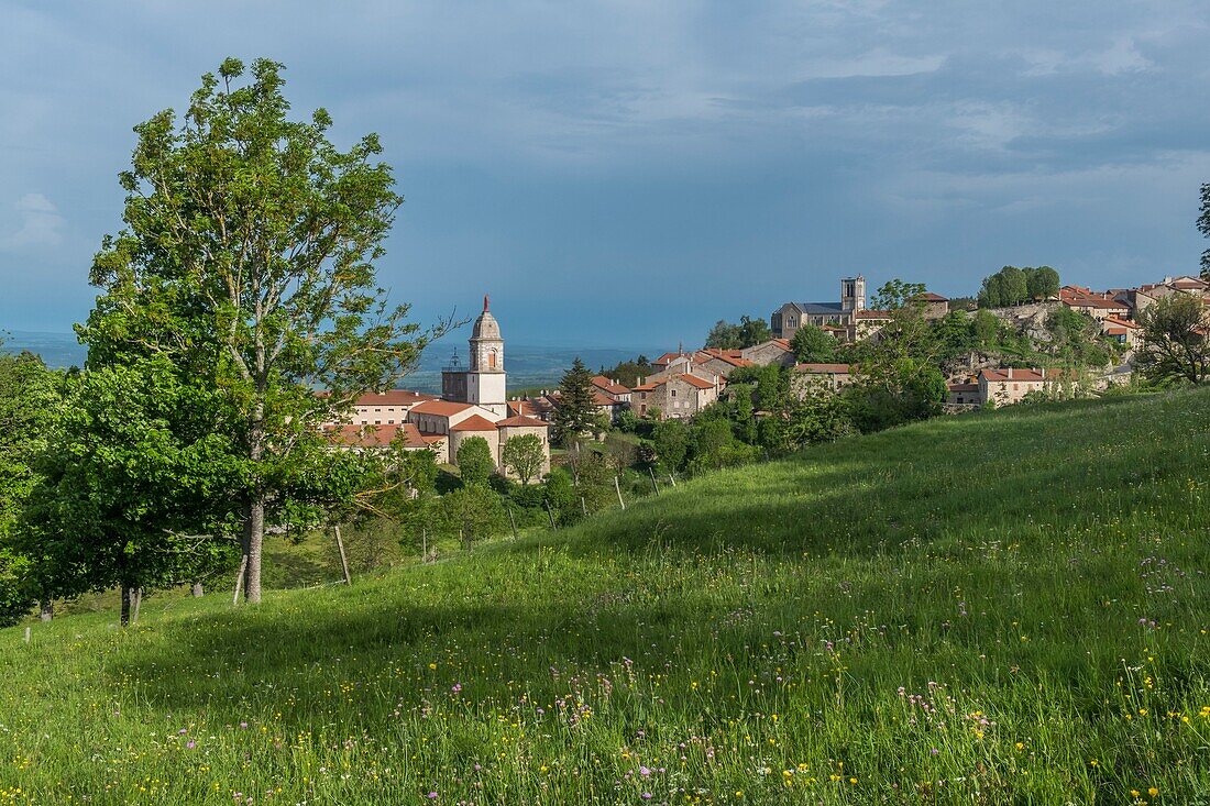 Frankreich,Haute Loire,Pradelles,mit der Aufschrift Les Plus Beaux Villages de France (Die schönsten Dörfer Frankreichs)