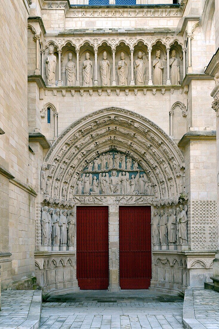 Frankreich,Gironde,Bordeaux,Weltkulturerbe der UNESCO,Rathausviertel,Pey Berland Platz,Kathedrale Saint Andre,das königliche Portal