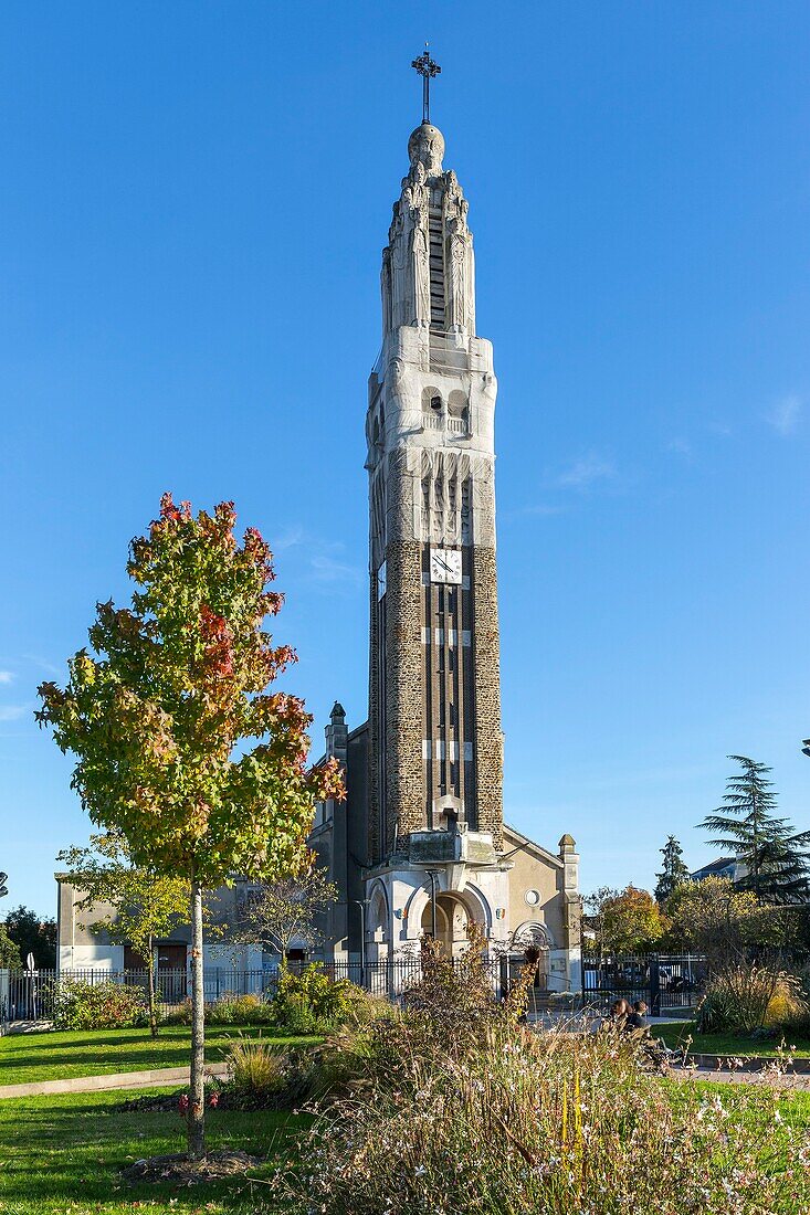 France,Seine Saint Denis,Villemomble,Verdun Square,Saint Louis Church