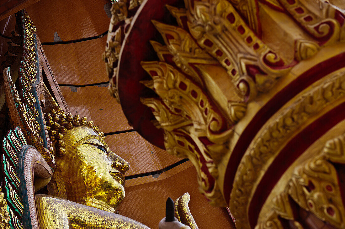 Thailand,Wat Tham Seu or Big Buddha Temple,Kanchanaburi