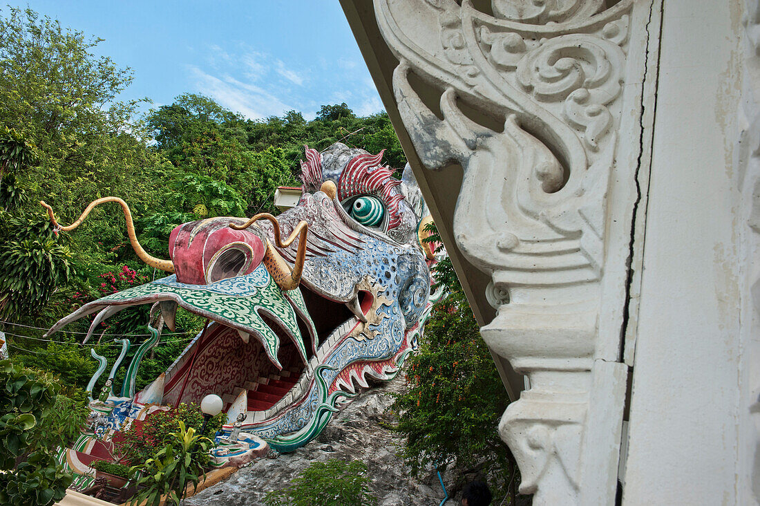 Thailand,Wat Ban Tham or Dragon Temple,Kanachanaburi