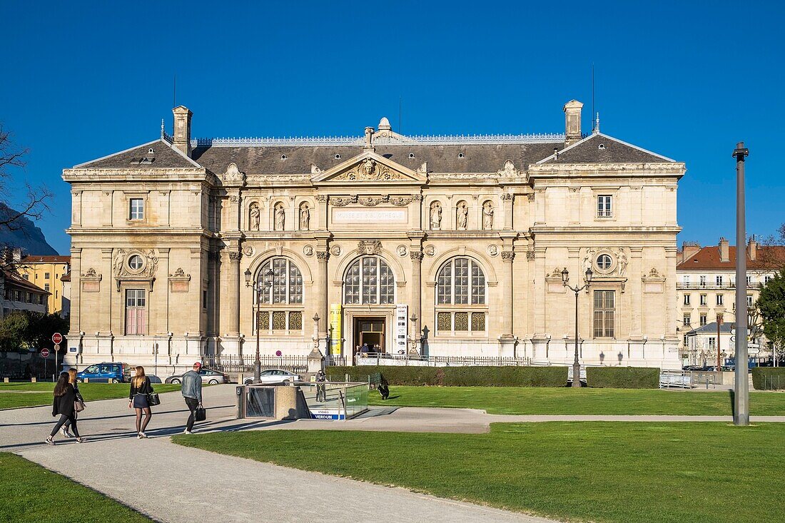 France,Isere,Grenoble,Place de Verdun,Grenoble Museum-Library,cultural building of 1870 houses temporary exhibitions and events