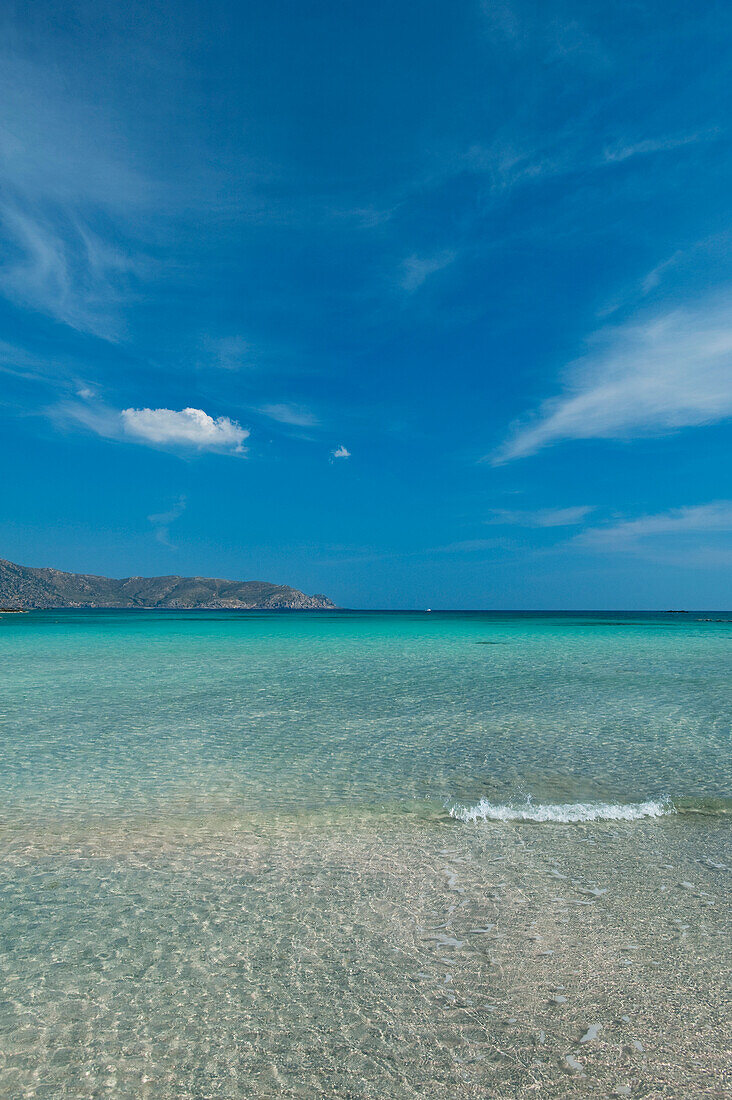 Griechenland,Kreta,Blick auf das Meer vom Strand von Elafonisi,Elafonisi