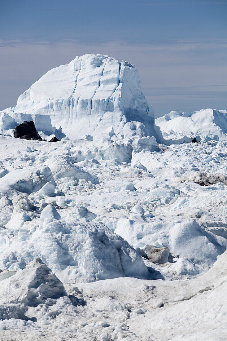 Der Ilulissat-Eisfjord, Weltkulturerbe und der größte Gletscher der nördlichen Hemisphäre. Grönland.