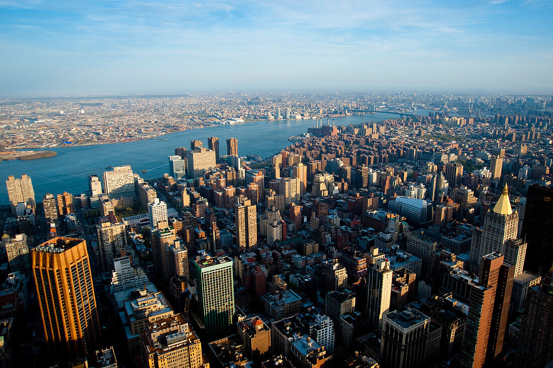 Views Of Manhattan From The Top Of The Empire State Building,New York,Usa