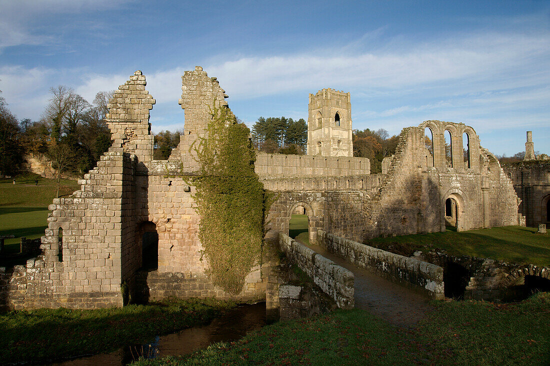 Fountains Abbey,Near Ripon,Yorkshire,England