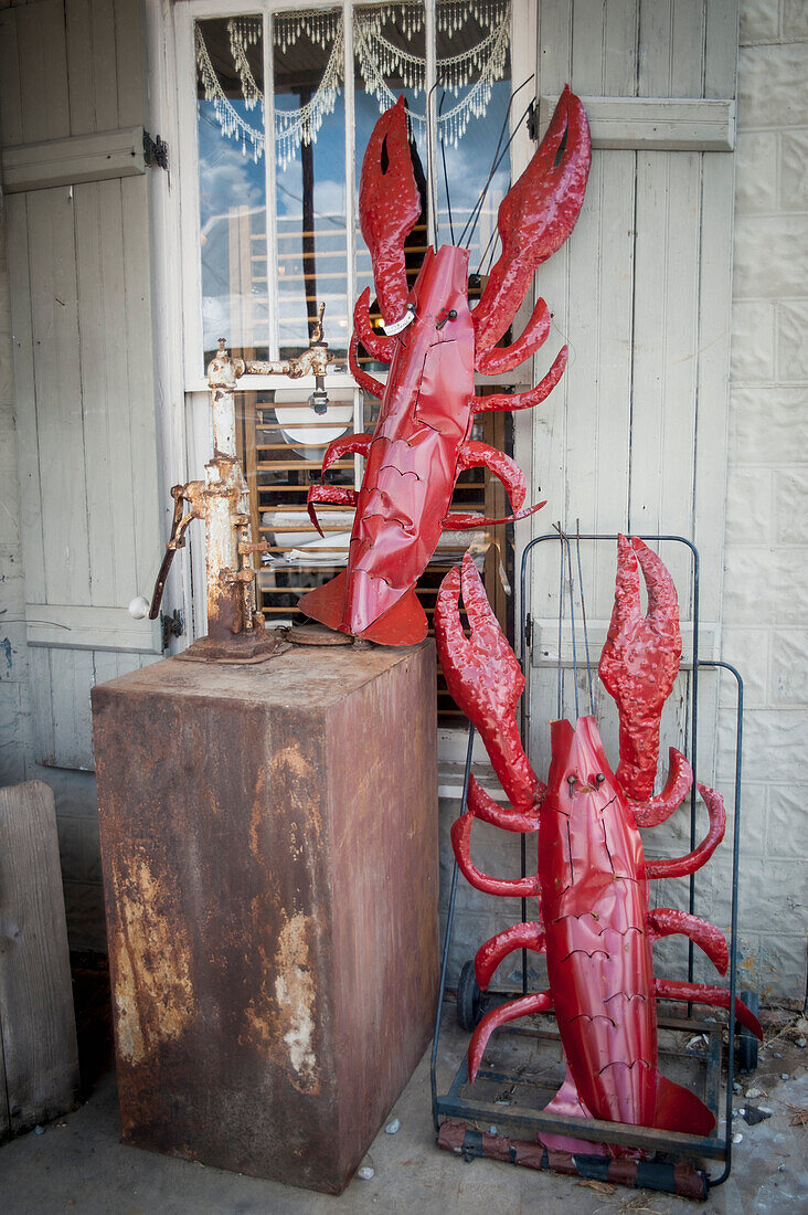 USA,Louisiana,Scale models of lobsters,Breaux Bridge