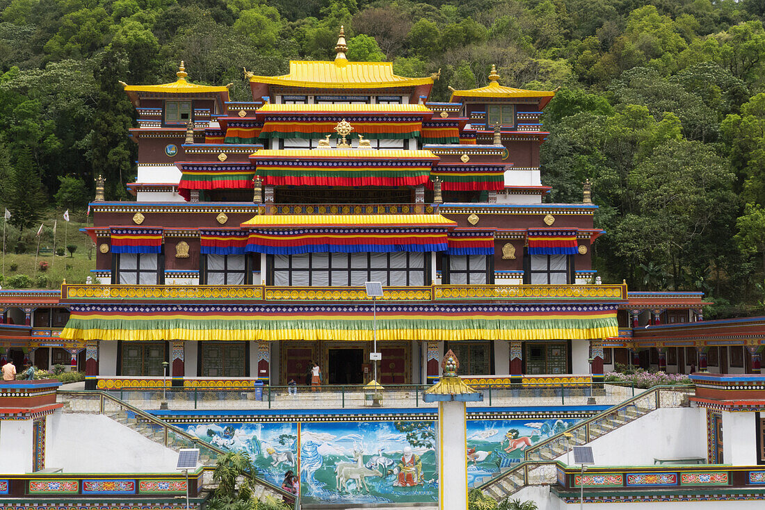 India,North Sikkim,Lingdum Monastery is a Buddhist center in the tradition of the Zurmang Kagyud lineage,Ranka